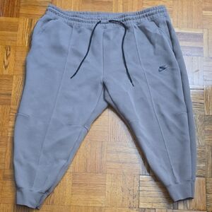 Nike Tech Light Brown Sweatpants with Black Drawstring